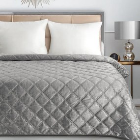 Dekorstudio Zamatový prehoz na posteľ BLINK 6 v striebornej farbe Rozmer prehozu (šírka x dĺžka): 170x210cm