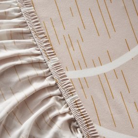 4Home Napínací poťah na kreslo Abstract béžová, 90-140 cm + obliečka na vankúšik zadarmo, 90-140 cm