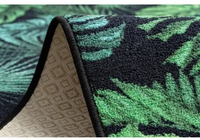 Protišmykový behúň MONSTERA Listy zelený - Výpredaj