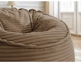 Hnedý menčestrový sedací vak Socrate – Bobochic Paris