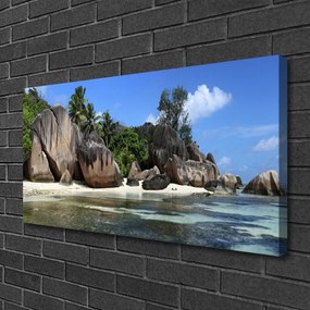 Obraz na plátne Skala more príroda 125x50 cm