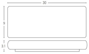Zambelis E240 - LED Vonkajšie nástenné svietidlo 2xLED/10W/230V IP65 antracit