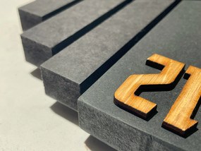 Dekorstudio Drevené hodiny na stenu ASYMETRIA čierne