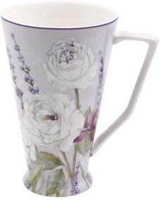 HOME ELEMENTS Porcelánový hrnček 500 ml, Levanduľa