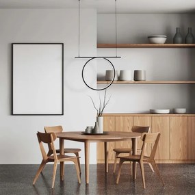 LED luster na lane ODETTA LED/30W/230V 4000K čierny