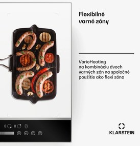 Klarstein DualTone Hybrid indukčná varná doska, Flex Zone, LED displej, Ovládanie posuvníkmi, 7200 W