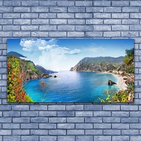 Obraz plexi Záliv hory more príroda 120x60 cm