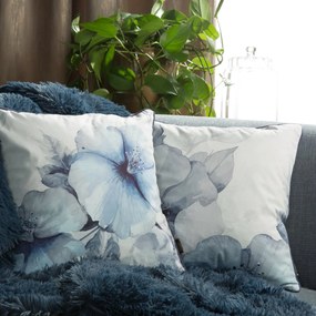 DEKORAČNÁ OBLIEČKA NA VANKÚŠ VELVET 141 45X45 CM KVETY