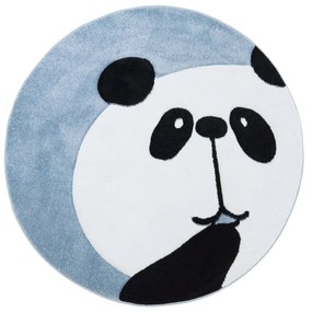 Dekorstudio Okrúhly detský koberec BEAUTY Modrá panda Priemer koberca: 120cm