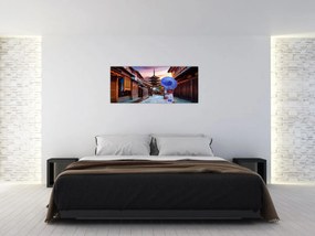 Obraz - Ázijská žena (120x50 cm)