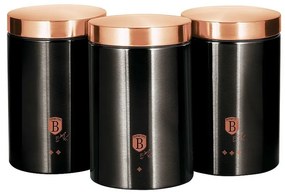 Berlinger Haus 3-dielna sada dóz Black Rose Collection