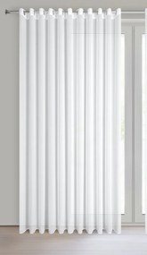 ZÁCLONA NA KRÚŽKOCH DEBRA 300X140 CM BIELA