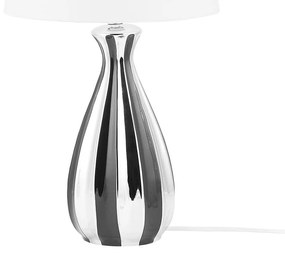 Stolná lampa strieborná čierna 52 cm VARDJA Beliani