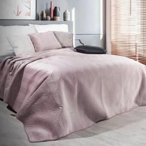 Dekorstudio Zamatový prehoz na posteľ SOFIA v striebornej farbe Rozmer prehozu (šírka x dĺžka): 200x220cm