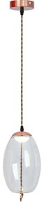 Toolight Toolight, LED stropné sklenené svietidlo APP442-CP, OSW-00573