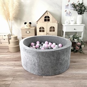 Suchý bazén Velvet MIM sivý 90x40 cm