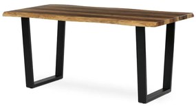 Autronic BONTEC Jedálenský stôl 160x90cm, mdf, sivý dub, HT-F4216 GREY Farba: Hnedá