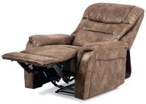 Autronic - TV kreslo, coffee látka, kov čierny - TV-5053 COF3