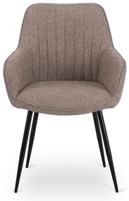PROXIMA.store - Čalúnená jedálenska stolička MALAGA FARBA: sivá