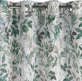 ZÁVES NA KRÚŽKOCH AMANDA 140X250 CM LISTY