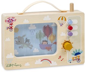 Lilliputiens - drevená hracia skrinka - dráčik Joe