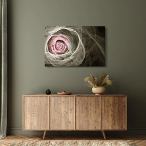 Obraz - Abstraktné ruže svetlo ružová (90x60 cm)