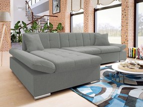 Rohová sedacia súprava Jude  (strieborná). Vlastná spoľahlivá doprava až k Vám domov. 1122444