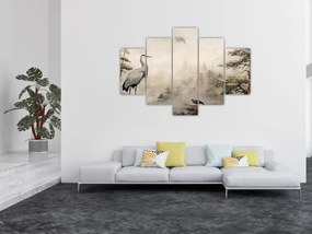 Obraz - Kreslená krajina (150x105 cm)