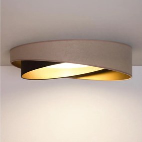 BRILAGI-LED Stropné svietidlo VELVET TWIST LED/24W/230V 4000K priemer 55 cm béžová/hnedá/zlatá