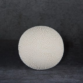 DEKORAČNÁ GUĽA RISO 8X7 CM KRÉMOVÁ