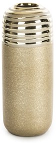 KERAMICKÁ VÁZA ELARA (FI) 10X25 CM ZLATÁ