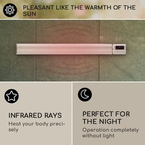 Blumfeldt Cosmic Beam Plus XXL, infračervený ohrievač, 3000 W, IP44, diaľkový ovládač, biely