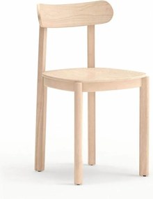 Jedálenská stolička v dekore jaseňa v prírodnej farbe Nara – Teulat