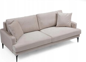 Pohovka trojsedačka Papirolla (béžová čierna)