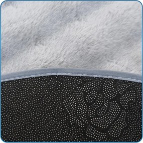 Koberec Rabbit Bubble strieborný kruh