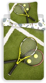 Bavlnené obliečky TENIS zelené Rozmer obliečky: 70 x 90 cm | 140 x 200 cm