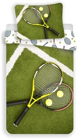 Bavlnené obliečky TENIS zelené Rozmer obliečky: 70 x 90 cm | 140 x 200 cm