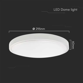 LED Kúpeľňové stropné svietidlo LED/24W/230V 4000K IP44 pr. 29,5 cm biela