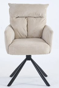 Jedálenská stolička Stephanie, béžová látka