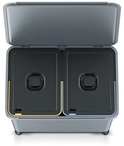 Odpadkový kôš, 2 x 23 l, sivá