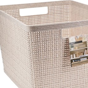 Úložný kôš Beige1, 35x22x29 cm