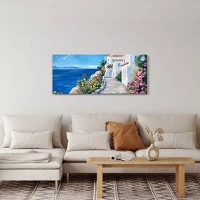 Obraz - Ulička pri mori (120x50 cm)