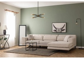 Svetlobéžová rohová pohovka Artie Jivago, pravý roh