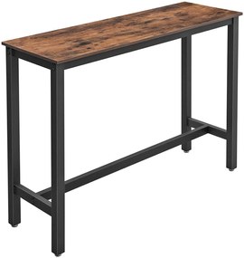 VASAGLE Priemyselný barový stôl 120 x 100 x 40 cm