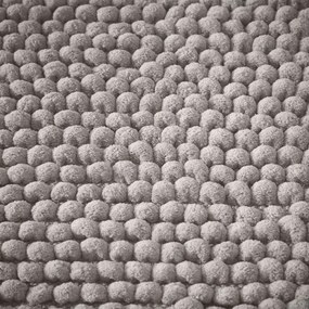 Sivá kúpeľňová predložka 50x80 cm Aspen Bobble – Bianca