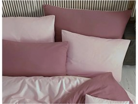 TipTrade Bavlněné povlečení 140x200 + 70x90 cm - Color Starorůžovo růžová