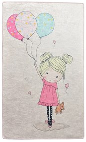 Detský protišmykový koberec Chilam Little Girl, 140 x 190 cm