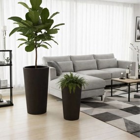 PLASTOVÝ KVETINÁČ URBANIKA ECO 46,5X25,5 CM TMAVOHNEDÁ