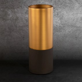 Dekoračná váza ALISMA 15x40 cm čierno zlatá