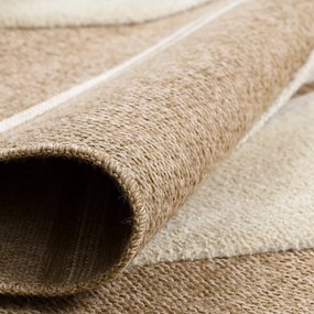 Dywany Łuszczów, Kusový koberec Spark 0698A beige/cream, 140x190, béžová, chodba / predsieň